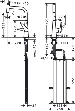 Смеситель Hansgrohe Talis 73853000