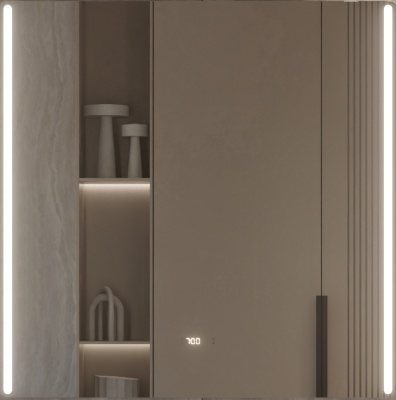 Зеркало Vigo Krona Luxe 60х100 / 80х100 / 100х100 с подогревом, часами и термометром Зеркало Vigo Krona Luxe 60х100 / 80х100 / 100х100 с подогревом, часами и термометром
