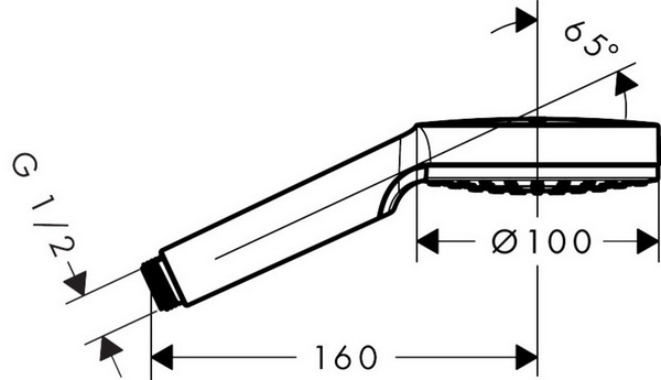 Душевая лейка Hansgrohe Crometta 1jet 26331400