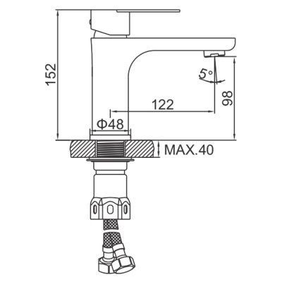 Смеситель Ledeme 71018B Смеситель Ledeme 71018B