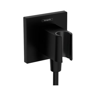 Подключение душевого шланга Hansgrohe Fixfit E 26889670 с держателем