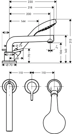 Смеситель Hansgrohe Talis 72416000