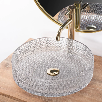 Умывальник Rea Cristal 39 Transparent U8881