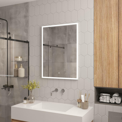 Зеркало Continent Frame White LED 60х80 / 70х100 / 70х120