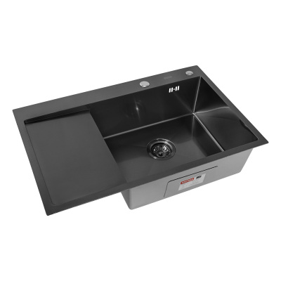 Кухонная мойка Arfeka Eco AR R Black PVD Nano 80х50
