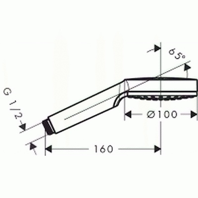 Душевая лейка Hansgrohe Crometta 1jet Green 26334400