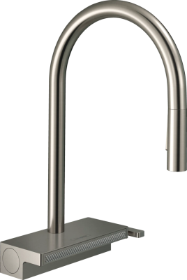 Смеситель с выдвижным изливом Hansgrohe Aquno 73837800