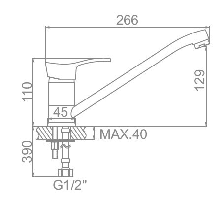 Смеситель Ledeme 4814