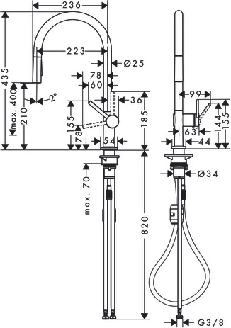 Смеситель Hansgrohe Talis 72800800