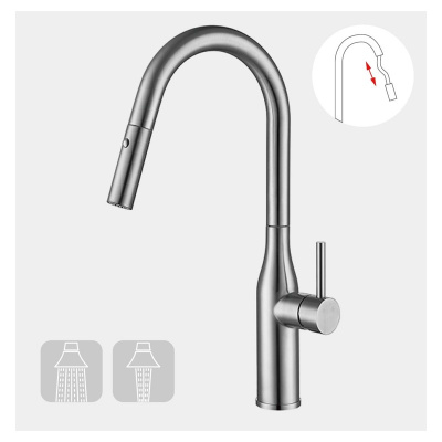 Смеситель с выдвижным изливом Gappo G4398-45
