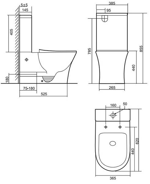 Напольный унитаз Triton Pro Corso CO-6606 Напольный унитаз Triton Pro Corso CO-6606