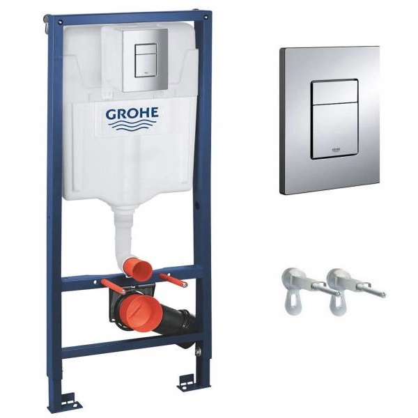 Инсталляция для подвесного унитаза Grohe Rapid SL с кнопкой Skate Cosmopolitan