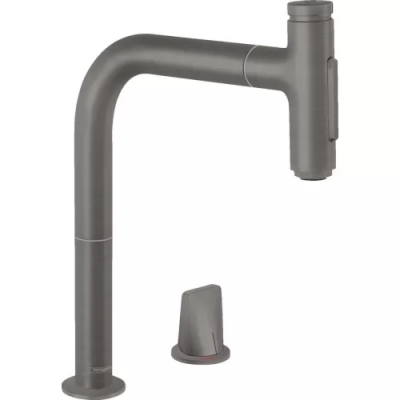 Смеситель с выдвижным изливом Hansgrohe Metris 73818340
