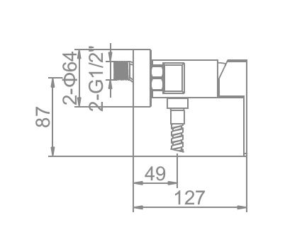 Смеситель с ручным душем Ledeme 72033 Смеситель с ручным душем Ledeme 72033