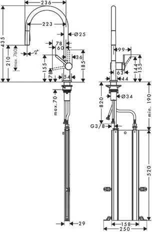 Смеситель Hansgrohe Talis 72801000