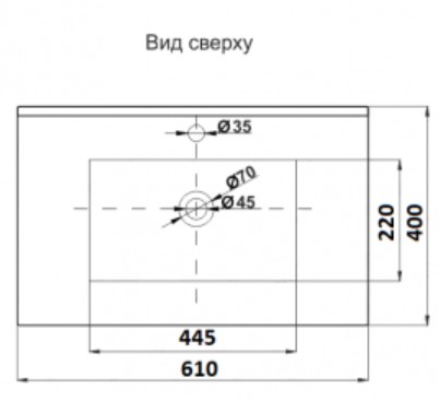 Умывальник CeramaLux 803-60 Умывальник CeramaLux 803-60