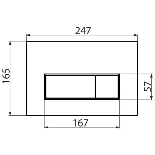 Кнопка для инсталляции AlcaPlast M571 Кнопка для инсталляции AlcaPlast M571