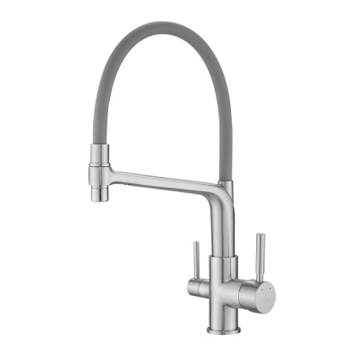Смеситель для кухни под фильтр с гибким изливом Rose R658L