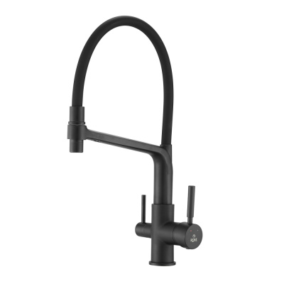 Смеситель для кухни под фильтр с гибким изливом Rose R658H