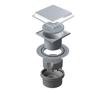Точечный трап 2в1 Pestan Confluo Standard Vertical Plate 15x15, 13702555