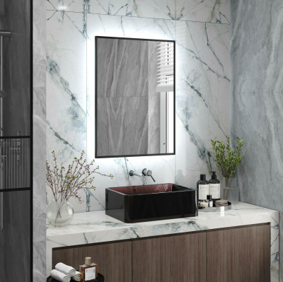 Зеркало Continent Meridian Gray LED 60х80 с бесконтактным сенсором