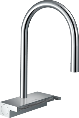 Смеситель с выдвижным изливом Hansgrohe Aquno 73831000