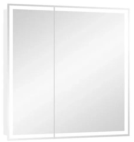 Шкаф зеркальный Continent Allure с подсветкой LED 80х80