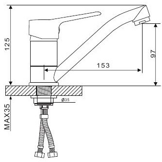 Смеситель Gappo G4536