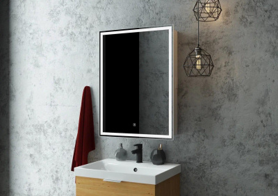 Шкаф зеркальный Continent Allure с подсветкой LED 55х80 левый