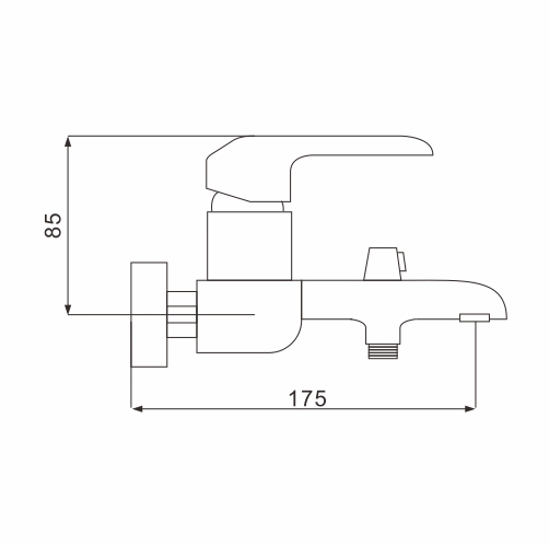 Смеситель для ванны с душем Rose R2102F