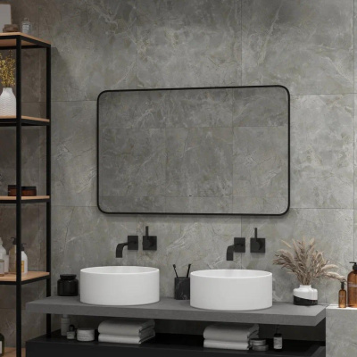 Зеркало Continent Torry Black LED 80/100/120 с бесконтактным сенсором 80х70