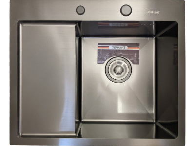 Кухонная мойка премиум Gerhans 580*480 PVD Графит K35848B-R