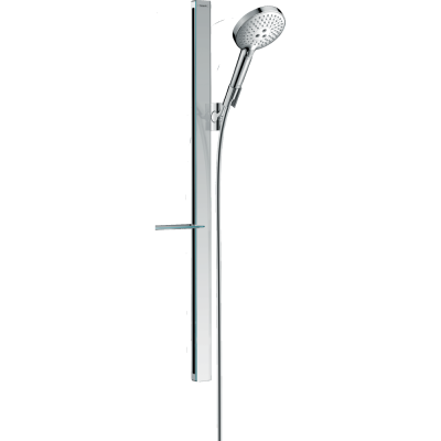 Душевой гарнитур Hansgrohe Raindance Select 3jet EcoSmart 27649000 с полкой