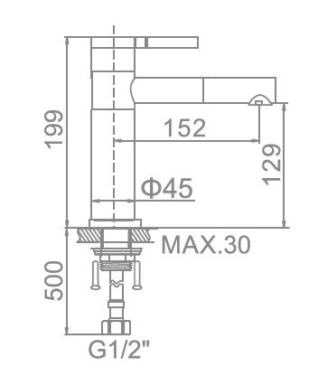 Смеситель Ledeme 1152 Смеситель Ledeme 1152