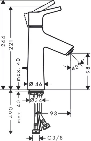 Смеситель Hansgrohe Talis 72022000