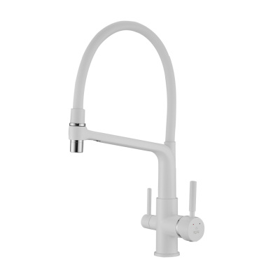 Смеситель для кухни под фильтр с гибким изливом Rose R658C