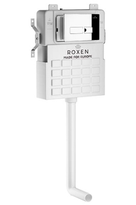 Комплект инсталляции для приставного унитаза Roxen Attach 925621 с кнопкой Roxen Caspia 410280CH