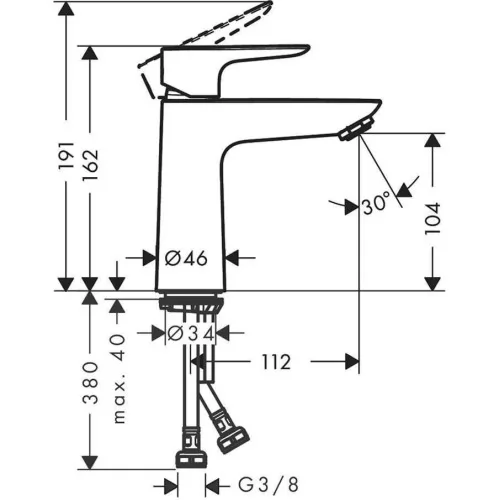 Смеситель Hansgrohe Talis 71712670