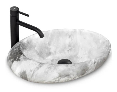 Умывальник Rea Roxy C Stone L.Grey U6651