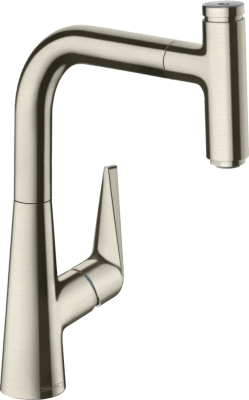 Смеситель с выдвижным изливом Hansgrohe Talis 73852800