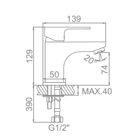 Смеситель Ledeme L1003
