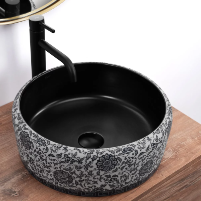 Умывальник Rea Florisa black matt U3307