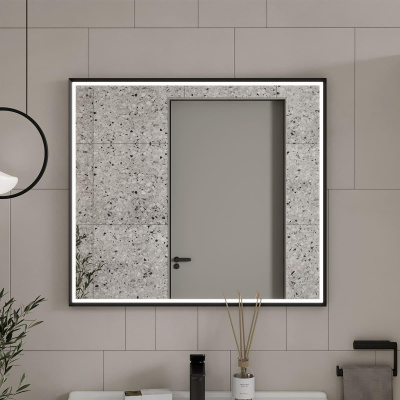 Зеркало Equil Lago LED 80х70 черное