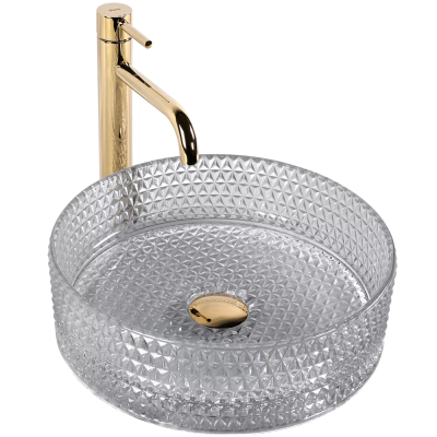 Умывальник Rea Cristal 35 Grey U9615