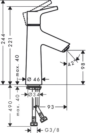Смеситель Hansgrohe Talis 72023000