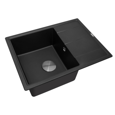 Кухонная мойка Zorg Rock 65х50 Premium Black metallic