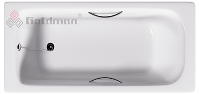 Чугунная ванна Goldman Maxima 200 с ручками