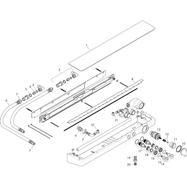 Термостатический смеситель Hansgrohe ShowerTabletSelect 700 13183000