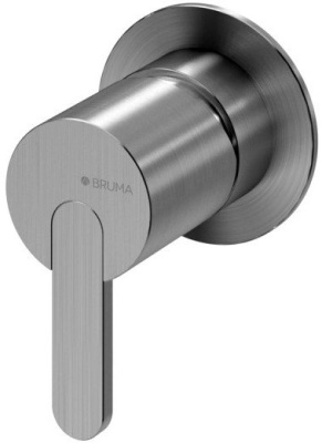 Внешняя часть смесителя с 1 выходом Bruma X-Alpha Satin stainless steel