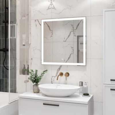 Зеркало Continent Clamm LED 70х70